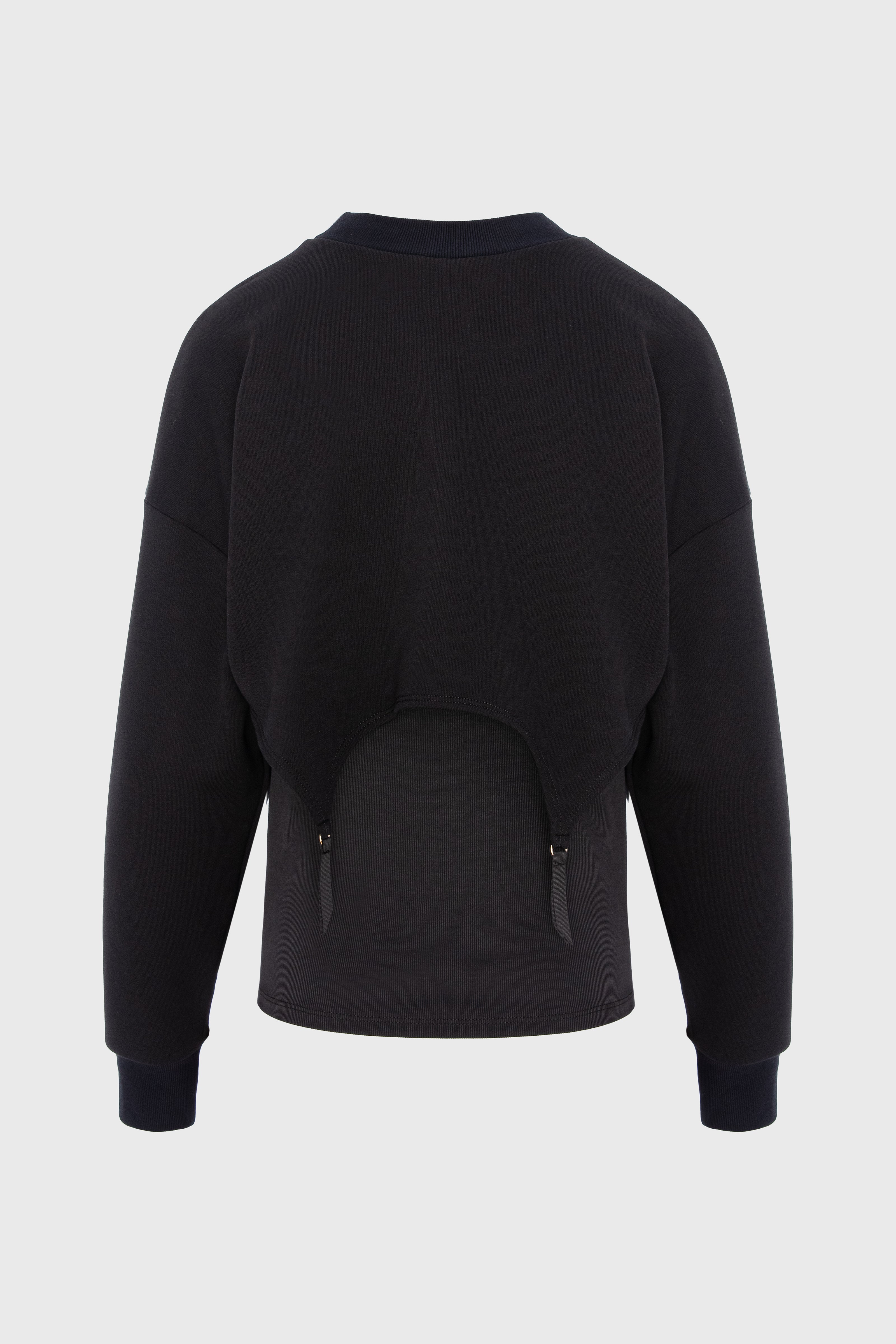 Garter Sweatshirt Black