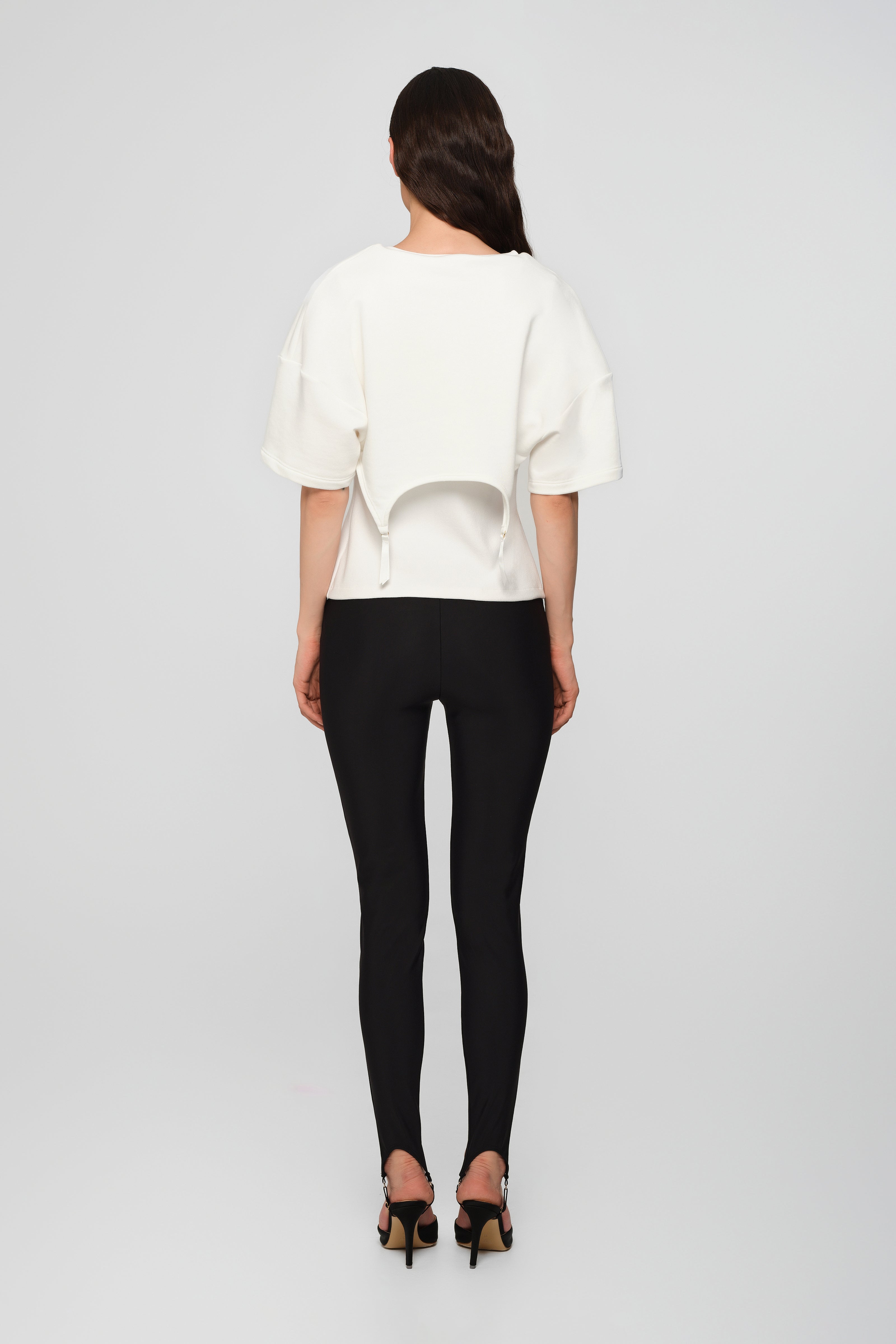 Tricou alb suprapus Garter