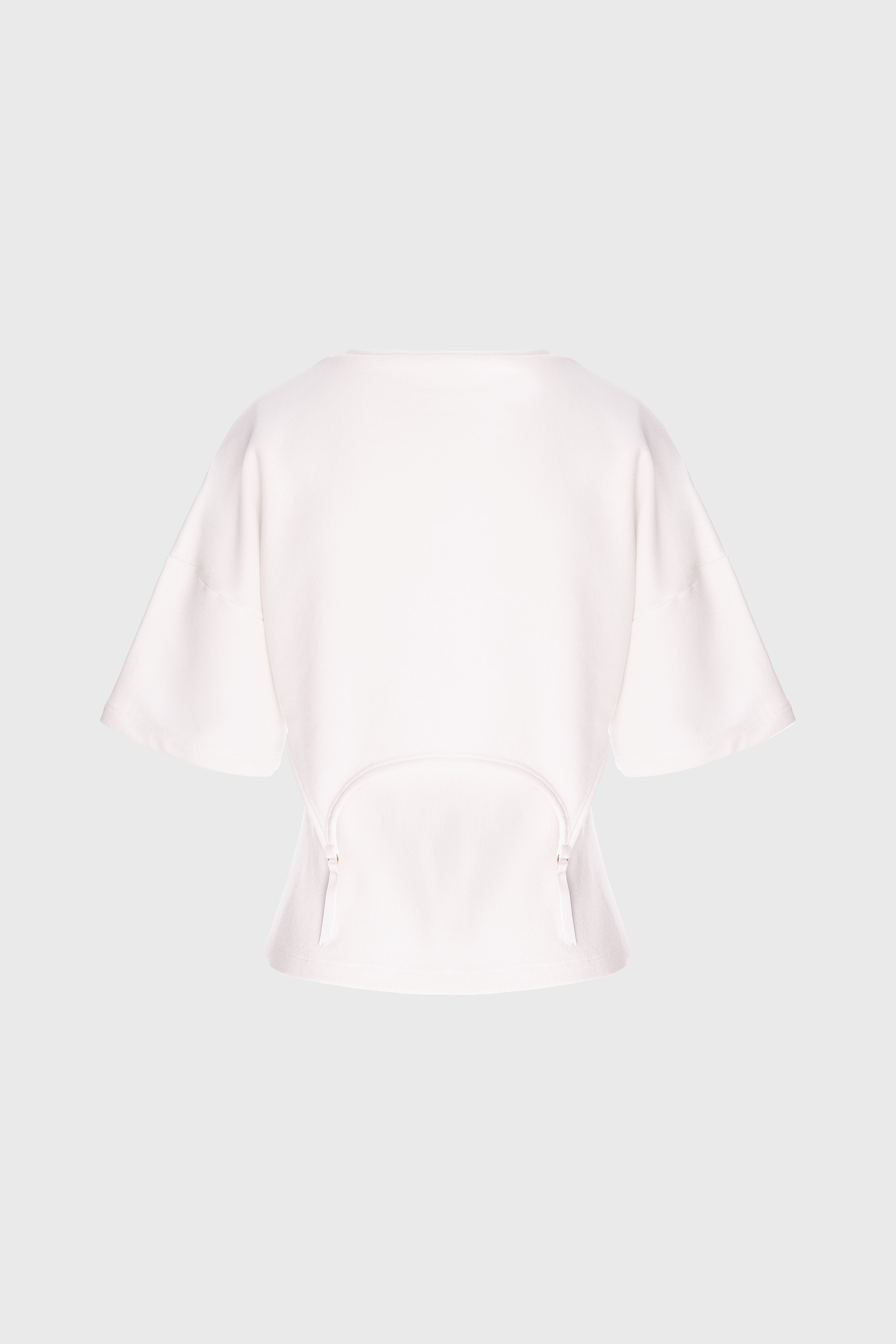 Tricou alb suprapus Garter