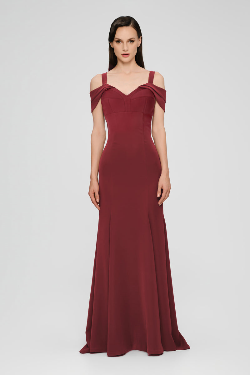 Candy Long Dress Wine