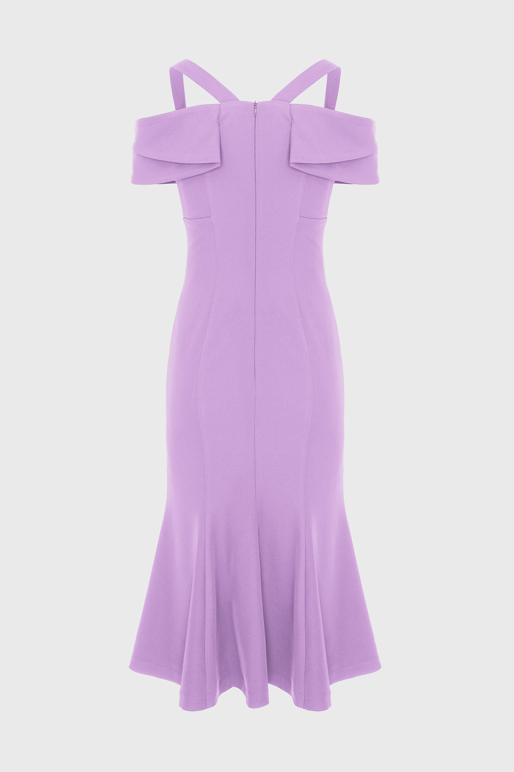 Rochie lavanda midi cu cupe retro Candy