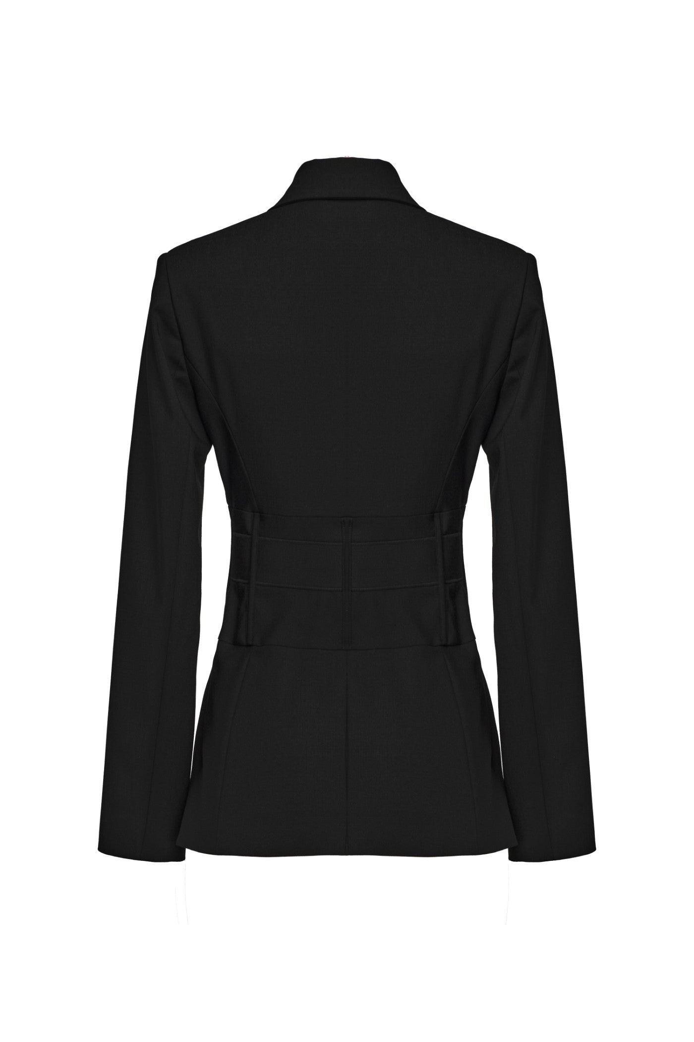 Blazer negru cu inchidere frontala Tomboy